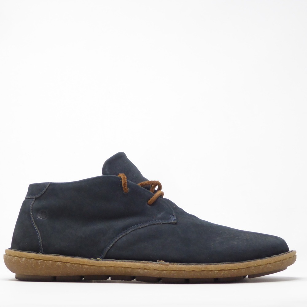 Born Nuala II Womens Chukka Boots Navy Blue Leather Lace Up BR006253 10 - Picture 2 of 9